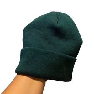 Green beanie